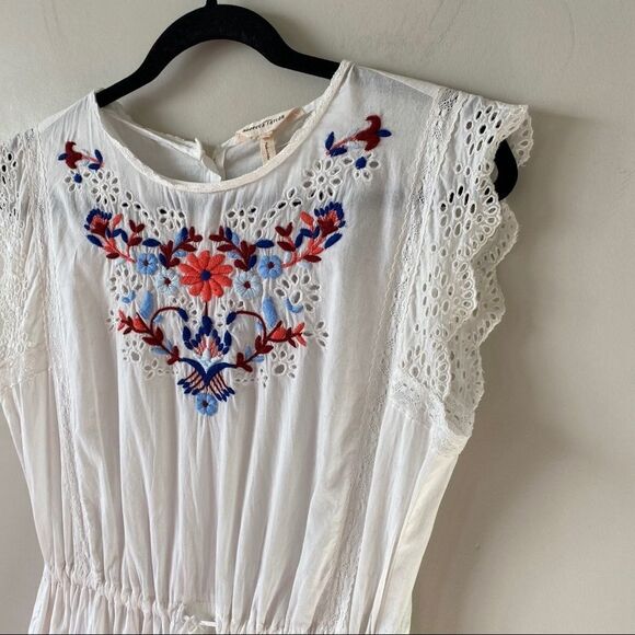 REBECCA Taylor Lace Floral Embroidery Eyelet Dress - Picture 6 of 12